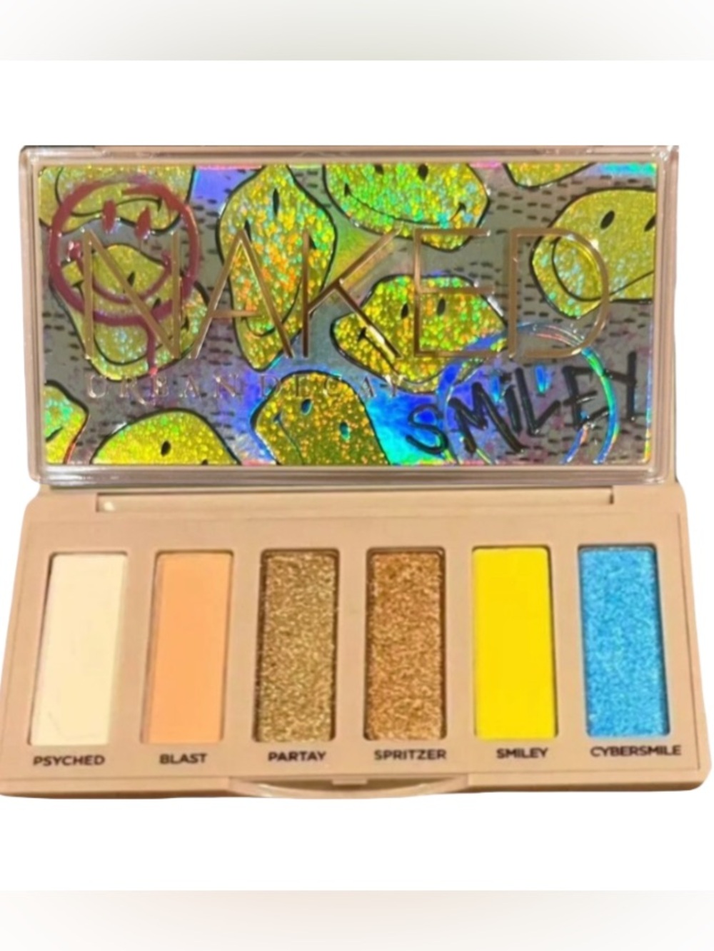 URBAN DECAY Naked Mucho Happy Smiley Eye Shadow In 6 Brights/Neutral Palette